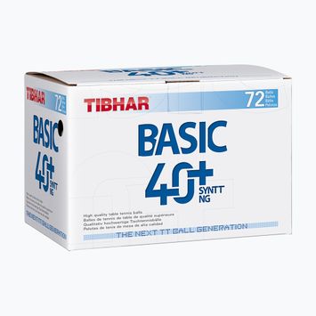 Tibhar Basic 40+ SYNTT NG μπάλες επιτραπέζιας αντισφαίρισης 72 τμχ λευκές