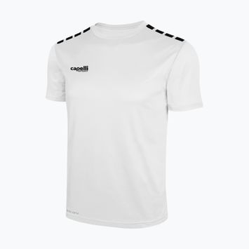 Ανδρική ποδοσφαιρική φανέλα Cappelli Cs One Adult Jersey SS λευκό/μαύρο