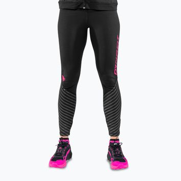 Γυναικείο κολάν για τρέξιμο DYNAFIT Reflective black out pink glo