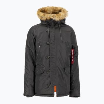 Alpha Industries ανδρικό μπουφάν N-3B VF γκρι / μαύρο