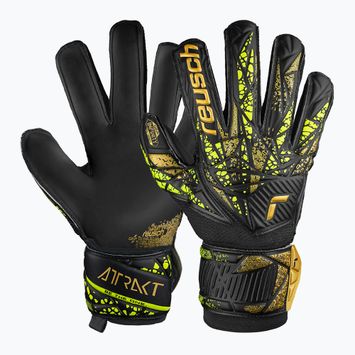 Γάντια τερματοφύλακα Reusch Attrakt Infinity Finger Support μαύρο/χρυσό/κίτρινο/μαύρο
