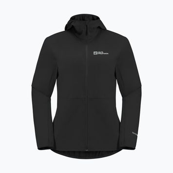 Jack Wolfskin γυναικείο softshell μπουφάν Feldberg Hoody μαύρο