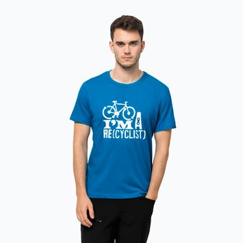 Jack Wolfskin ανδρικό μπλουζάκι για trekking Ocean Trail μπλε 1808621_1361