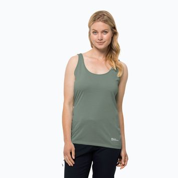 Jack Wolfskin γυναικείο trekking t-shirt Pack & Go Tank πράσινο 1807283