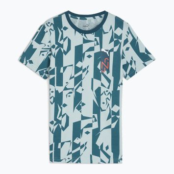 PUMA Neymar Jr παιδική ποδοσφαιρική φανέλα Creativity Logo Tee ocean tropic/turquoise surf