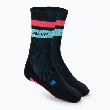 CEP Miami Vibes 80's ανδρικές κάλτσες συμπίεσης για τρέξιμο μαύρες/μπλε/ροζ