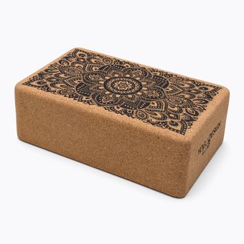 Yoga Design Lab Cork Yoga Cube Brown BL-Cork-Mandala Μαύρο