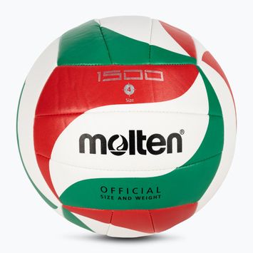 Molten volleyball V4M1500 λευκό/πράσινο/κόκκινο μέγεθος 4