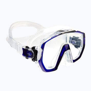TUSA Freedom Elite ναυτικό μπλε και διαφανής μάσκα κατάδυσης M-1003