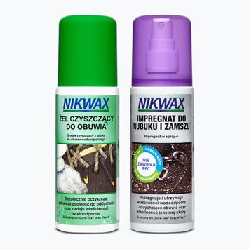 Zestaw do pielęgnacji obuwia Nikwax Footwear Cleaning Gel + Nubuk i welur 2 x 125 ml