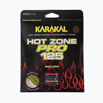 Σπάγγος σκουός Karakal Hot Zone Pro 125 11 m κίτρινο/μαύρο