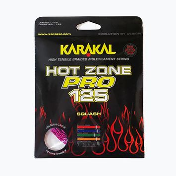Χορδή σκουός Karakal Hot Zone Pro 125 11 m ροζ/μαύρο