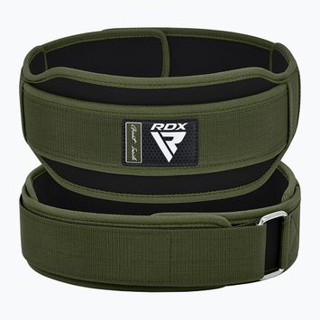 Ζώνη άρσης βαρών RDX Rx5 Weightlifting Belt army green