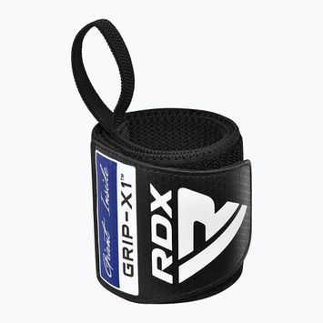 Στήριγμα καρπού RDX WR11 Gym Wrap Wrist Wrap μαύρο/μπλε