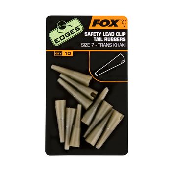 Fox International Edges Lead Clip Tail Rubbers 10 τεμ. Trans Khaki CAC478
