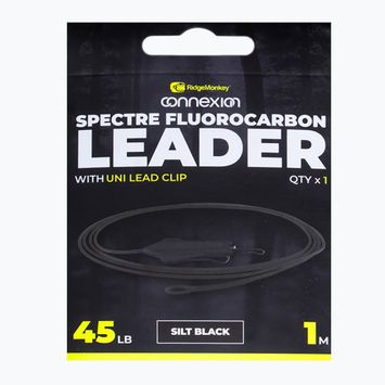 Ridgemonkey Spectre Fluorocarbon Uni Lead Clip Leader silt μαύρο