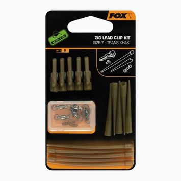 Fox International Secure Zig Lead Clip Kit 5 τεμ. Trans Khaki CAC722