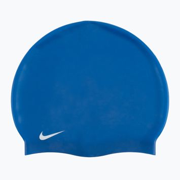Nike Solid σιλικόνη σκουφάκι κολύμβησης μπλε 93060-494