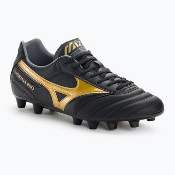 Mizuno Morelia II PRO MD ανδρικά ποδοσφαιρικά παπούτσια μαύρο/χρυσό/σκιά
