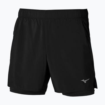 Ανδρικό σορτς για τρέξιμο Mizuno Core 5.5" 2IN1 black