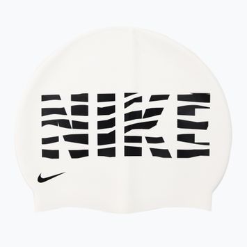 Nike Wave Stripe Graphic 3 καπέλο για κολύμπι λευκό NESSC160-100