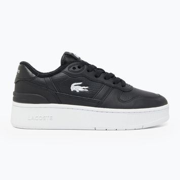 Lacoste γυναικεία παπούτσια T-Clip Platform μαύρο/λευκό