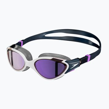 Speedo Biofuse 2.0 Mirror white/true navy/sweet purple γυαλιά κολύμβησης
