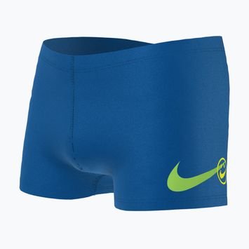 Nike Multi Logo Square Leg παιδικό μποξεράκι για κολύμπι μπλε NESSD042-494