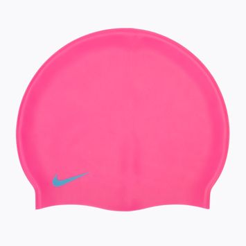 Nike Solid Silicone παιδικό σκουφάκι κολύμβησης ροζ TESS0106-670