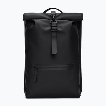 Rains Rucksack Rolltop W3 13 l αστικό σακίδιο πλάτης μαύρο