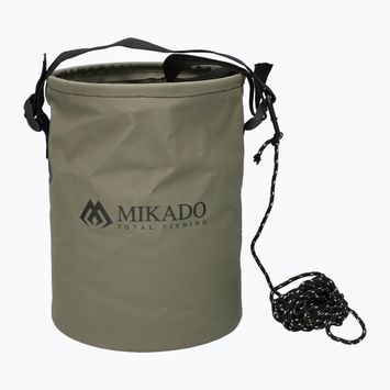 Mikado πτυσσόμενος κουβάς ψαρέματος με σπάγκο πράσινο AMC-021