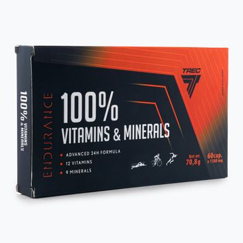100% Βιταμίνες & Ορυκτά Σύμπλεγμα βιταμινών και μετάλλων Trec 60 κάψουλες TRE/942