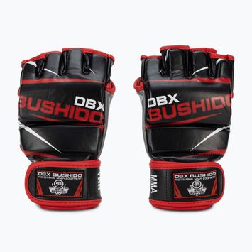 Γάντια προπόνησης για MMA και προπόνηση με σάκο DBX BUSHIDO μαύρο-κόκκινο E1V6-M