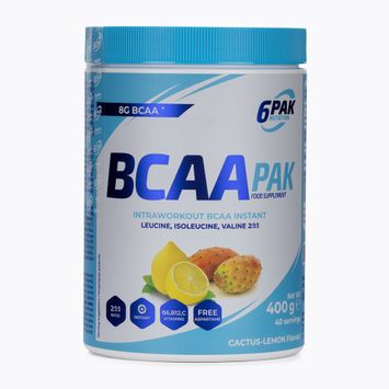 BCAA 6PAK PAK αμινοξέα 400g κάκτος-κίτρου PAK/013#KAKCY