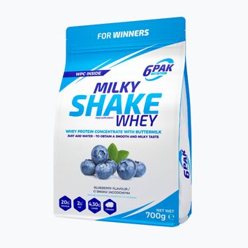 Ορός γάλακτος 6PAK Milky Shake 700 g Blueberry