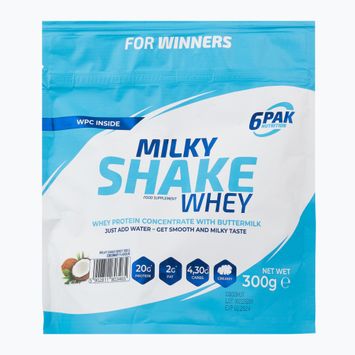 Ορός γάλακτος 6PAK Milky Shake 300g καρύδας PAK/074