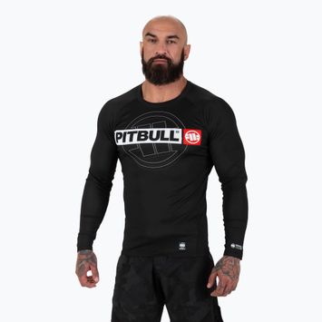 Rashguard ανδρικό μακρυμάνικο Pitbull Rashguard Hilltop Sports black