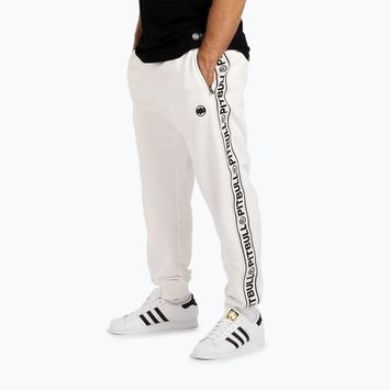 Ανδρικό παντελόνι Pitbull Trackpants Tape Logo Terry Group off white