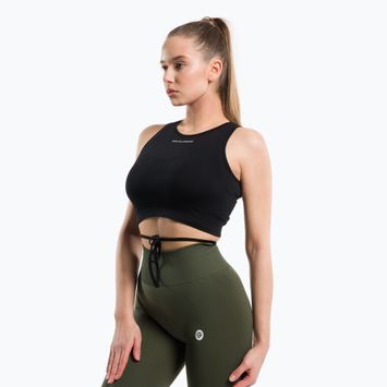 Gym Glamour Γυναικείο κλιμακωτό μπλουζάκι προπόνησης Μαύρο 440