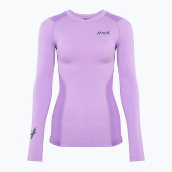 Γυναικείο μακρυμάνικο Rashguard HOOK FIGHTING Base μοβ