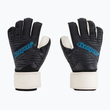 4keepers Retro IV RF γάντια τερματοφύλακα μαύρο και άσπρο 4KRETROBLRF