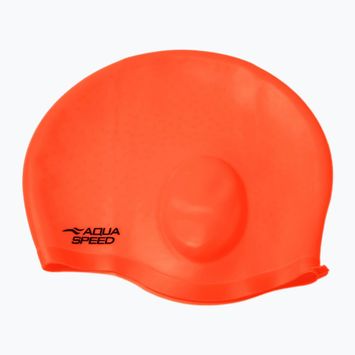 AQUA-SPEED Ear Cap Comfort Swim Cap Πορτοκαλί