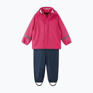 Reima Tihku παιδικό σετ βροχής μπουφάν+παντελόνι ροζ ναυτικό 5100021A-4410