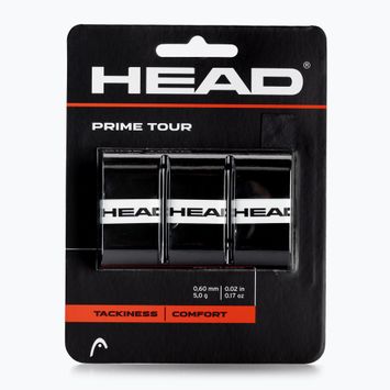 HEAD Prime Tour περιτύλιγμα ρακέτας τένις 3 τεμάχια μαύρο 285621