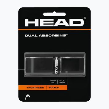 HEAD Dual Absorbing Grip περιτύλιγμα ρακέτας μαύρο 285034