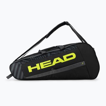 HEAD Base M τσάντα τένις μαύρη/κίτρινη 261413
