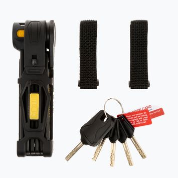 Κλειδαριά ποδηλάτου OnGuard Link Plate Lock K9 COMBO FOLDABLE 8116 5 x Κλειδιά με κωδικό μαύρο ONG-8116