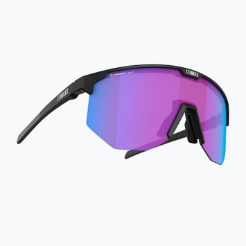 Bliz Hero Nano Optics Nordic Light S2 ποδηλατικά γυαλιά ματ μαύρο/ανοιχτή μπιγκόνια/βιολετί μπλε multi