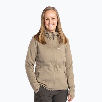 Γυναικείο φούτερ Trekking Pinewood Finnveden Hoodie μεσαίο χακί