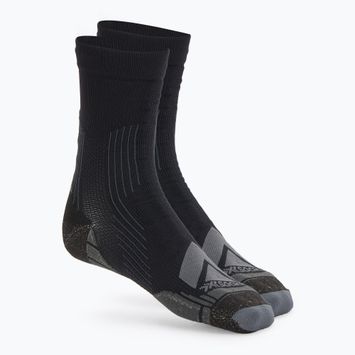 X-Socks Hike Expert Silver Crew κάλτσες πεζοπορίας μαύρο/καρβουάρ